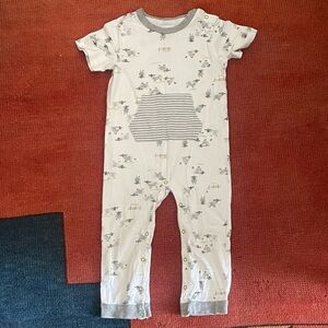 burt’s bees baby organic cotton short sleeve footless onesie/romper